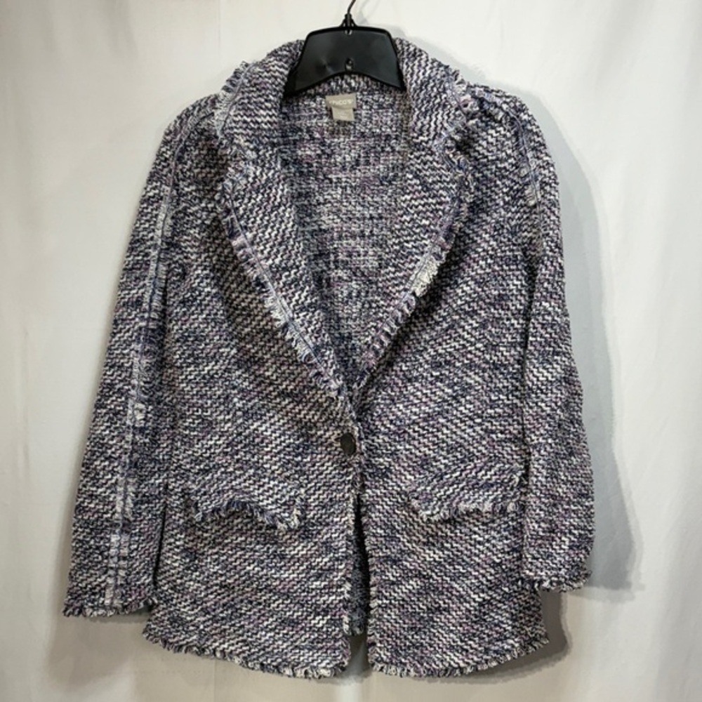 🏅Chico's boucle knit Multicolor  Blazer
